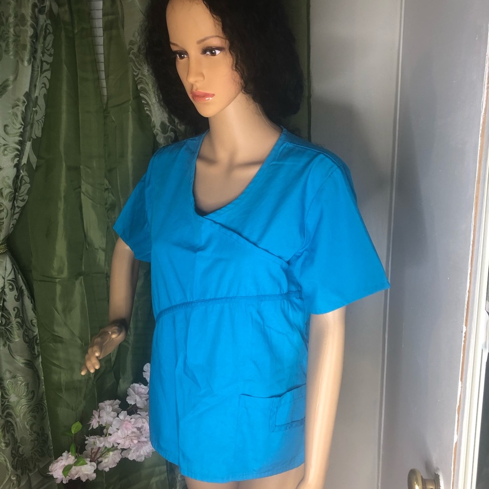 Blue Scrub Top